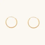 گوشواره حلقه ای ساده کم اجرت