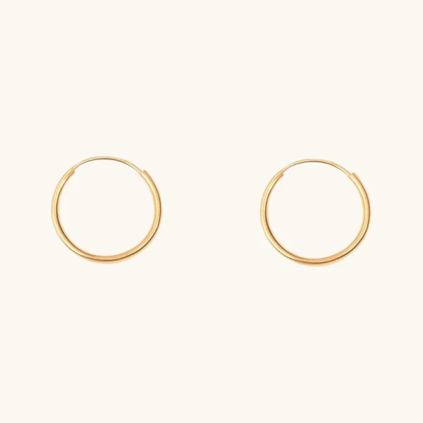 گوشواره حلقه ای ساده کم اجرت