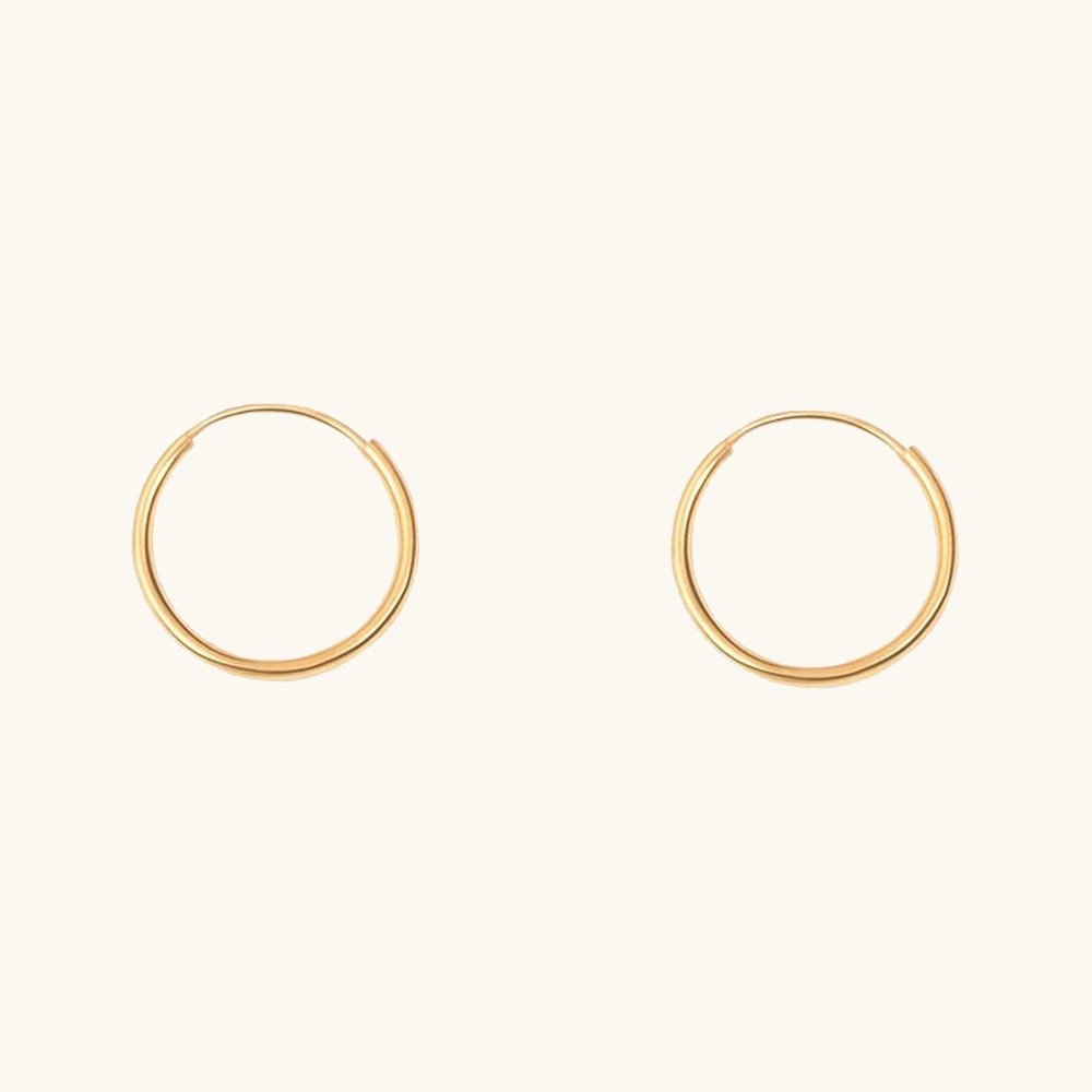 گوشواره حلقه ای ساده کم اجرت