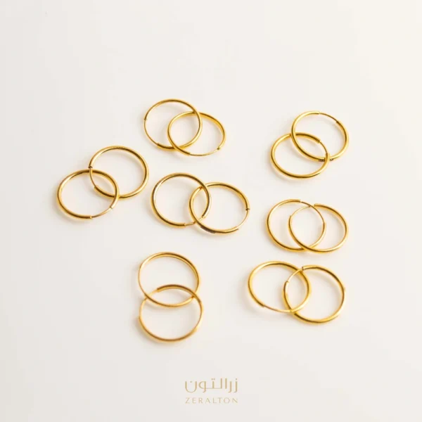 گوشواره حلقه ای ساده کم اجرت با بهترین قیمت