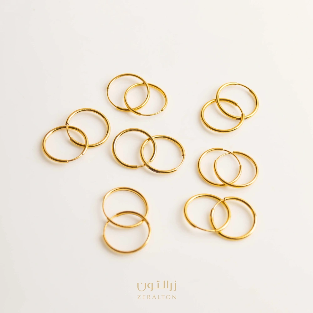 گوشواره حلقه ای ساده کم اجرت با بهترین قیمت