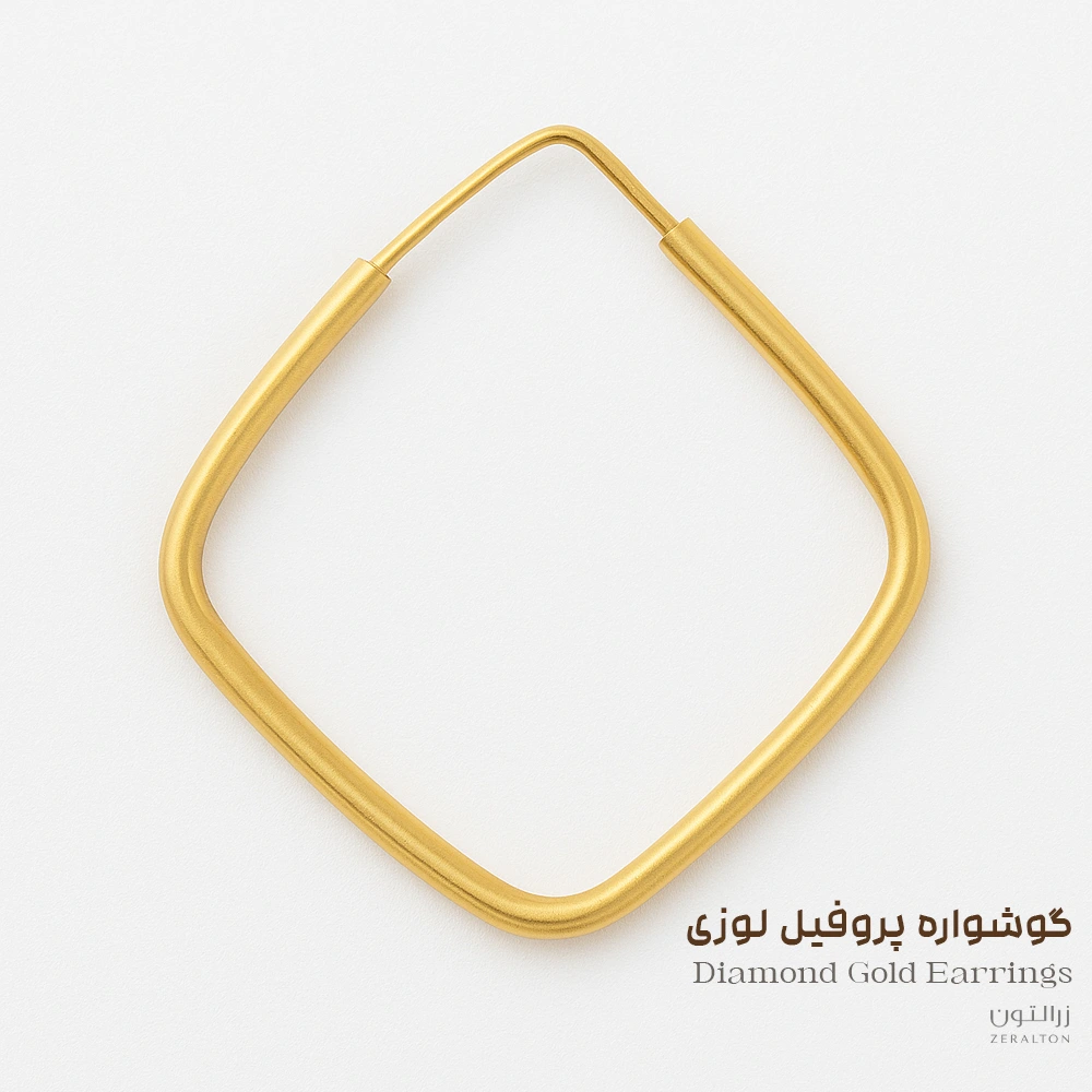 خرید گوشواره هندسی طلا